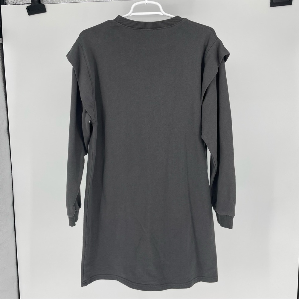 ZARA NWT WOMEN’S ENTER THE WEEKEND AND PRESS PAUSE DRESS SMALL GRAY - Picture 3 of 11